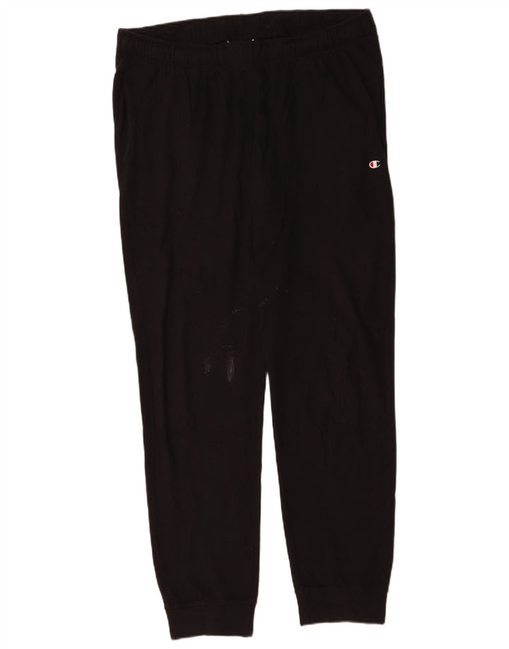 Champion Mens Tracksuit Trousers Joggers 2XL  Black Cotton