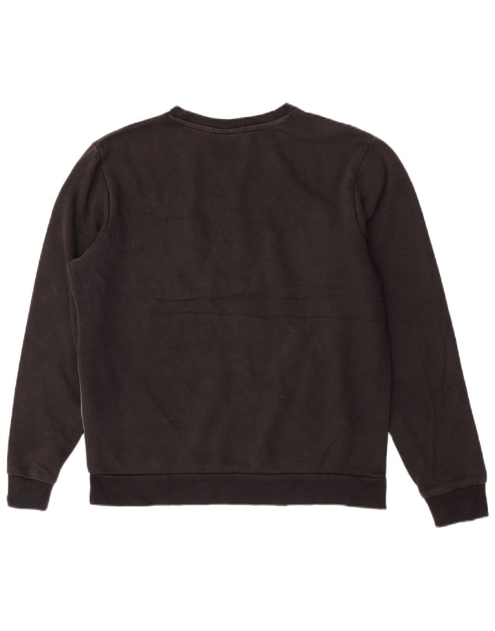Fila Mens Graphic Sweatshirt Jumper Small Black Colourblock Cotton