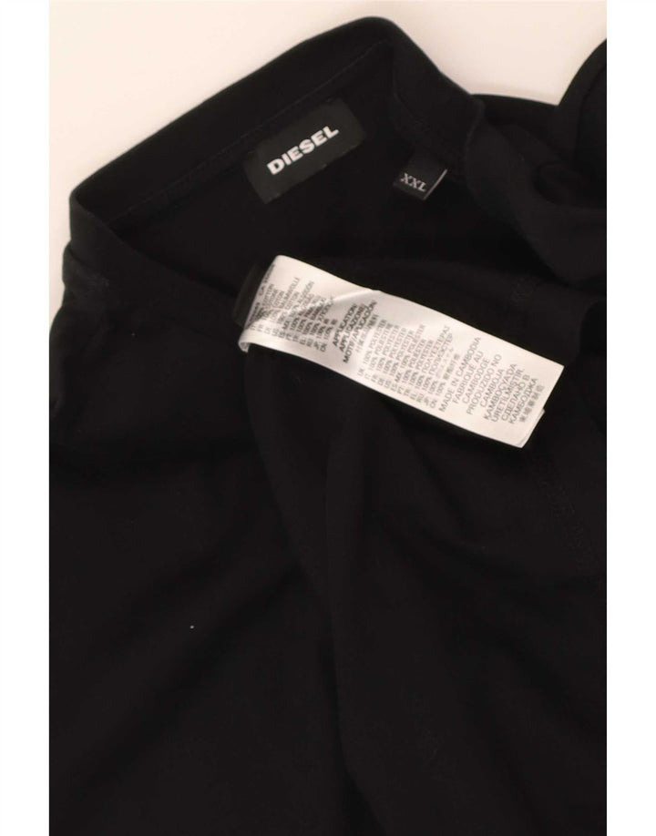 Diesel Mens Graphic T-Shirt Top 2XL Black Cotton