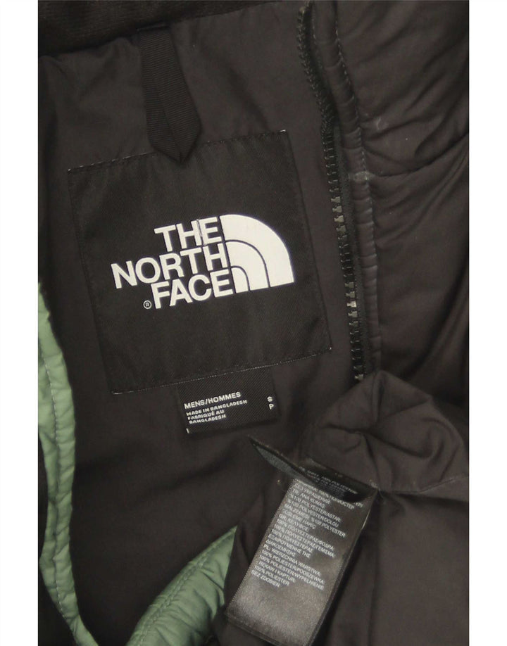 The North Face Mens Padded Jacket UK 36 Small Green Colourblock Polyester