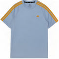 Adidas Boys Aeroready T-Shirt Top 13-14 Years Blue Polyester
