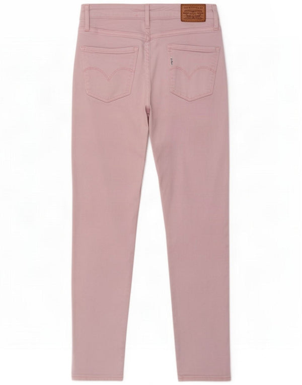 Levi's Womens Skinny Jeans W27 L25 Pink Cotton