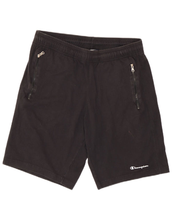 Champion Mens Sport Shorts Large  Black Cotton