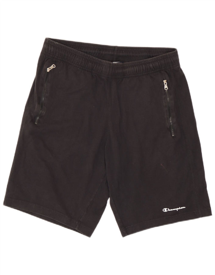 Champion Mens Sport Shorts Large  Black Cotton