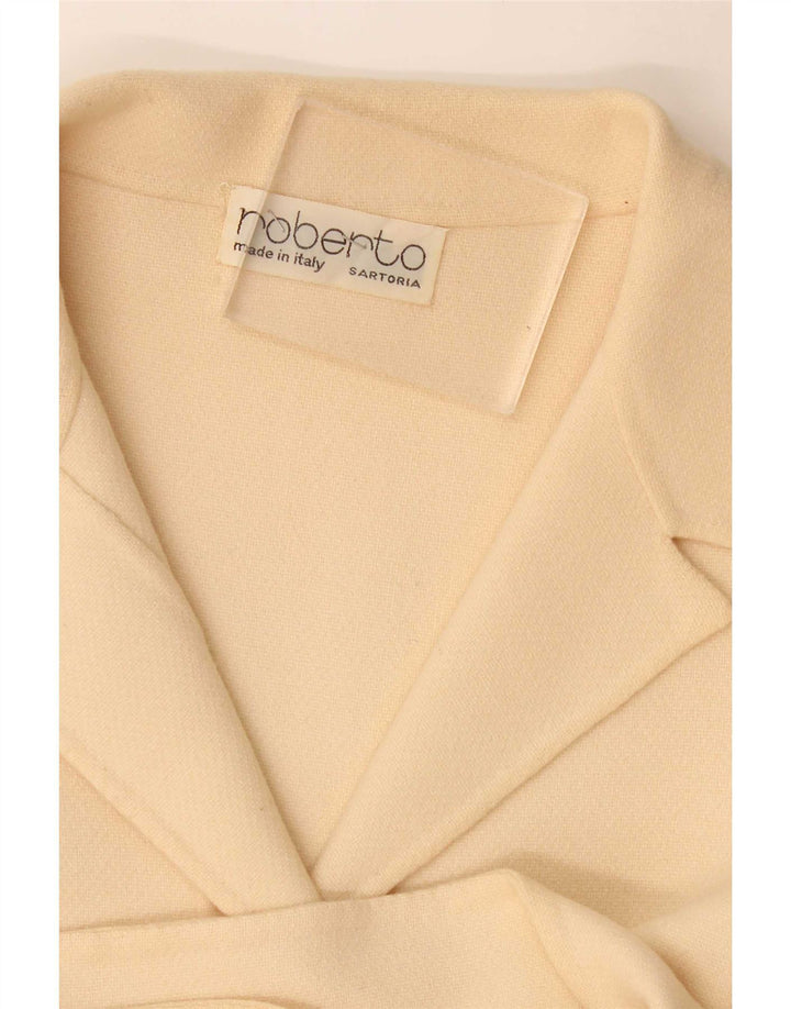 Vintage Womens Overcoat UK 10 Small Beige
