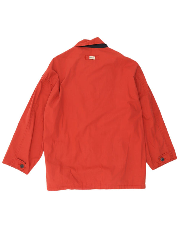 Vintage Mens Windbreaker Jacket UK 40 Large Red Cotton