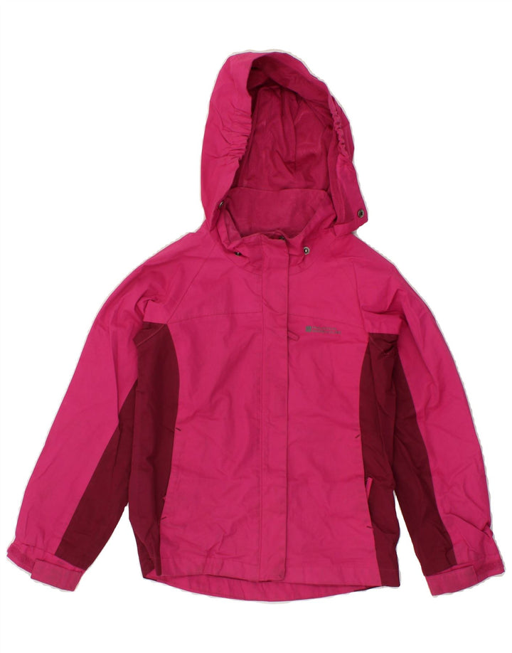 MOUNTAIN WAREHOUSE Girls Windbreaker Jacket 7-8 Years Pink Colourblock Vintage Mountain Warehouse and Second-Hand Mountain Warehouse from Messina Hembry 