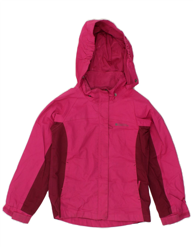 MOUNTAIN WAREHOUSE Girls Windbreaker Jacket 7-8 Years Pink Colourblock Vintage Mountain Warehouse and Second-Hand Mountain Warehouse from Messina Hembry 