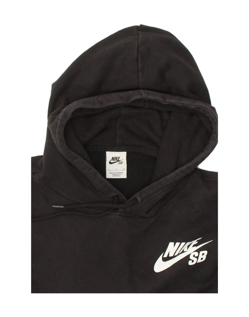 NIKE Mens Hoodie Jumper Small Black Cotton | Vintage Nike | Thrift | Second-Hand Nike | Used Clothing | Messina Hembry 