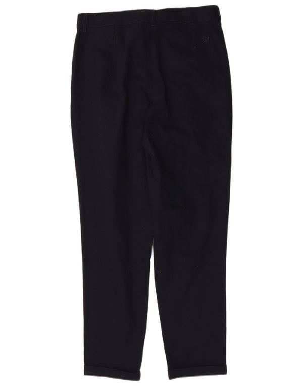 Crew Clothing Womens Straight Chino Trousers UK 14 Large W32 L29 Navy Blue