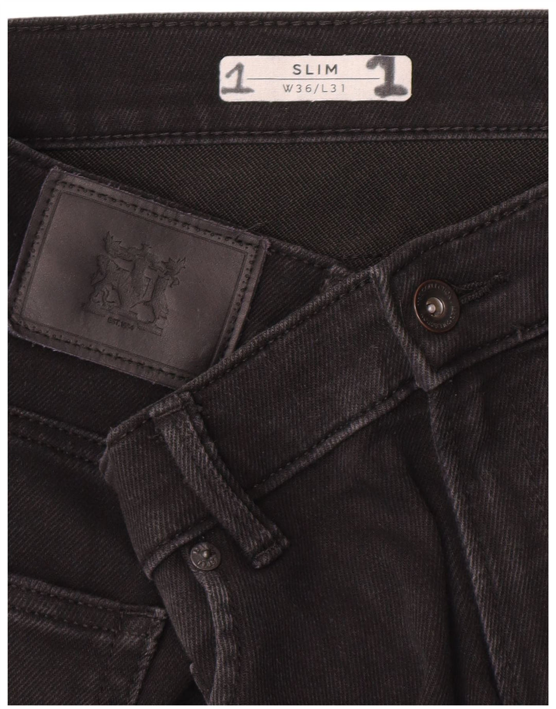 Marks & Spencer Mens Slim Jeans W36 L31 Black