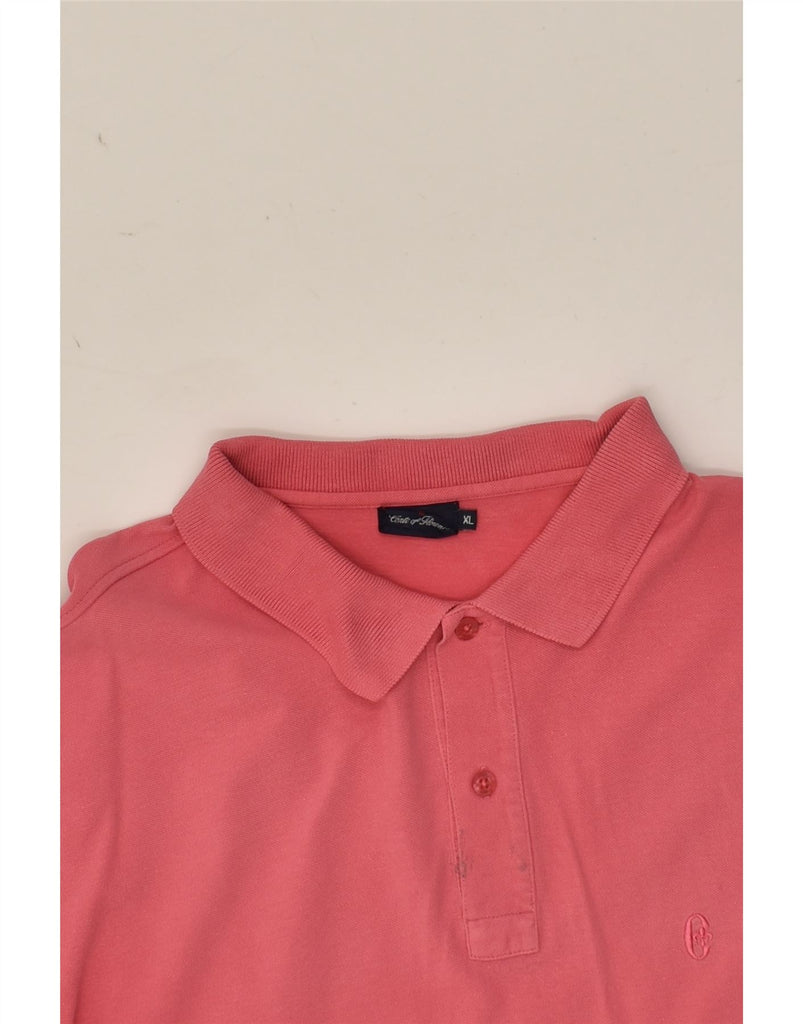 CONTE OF FLORENCE Mens Polo Shirt XL Pink | Vintage Conte of Florence | Thrift | Second-Hand Conte of Florence | Used Clothing | Messina Hembry 