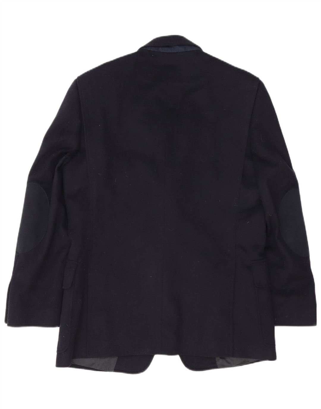 Vintage Mens 2 Button Blazer Jacket IT 48 Medium Navy Blue Virgin Wool
