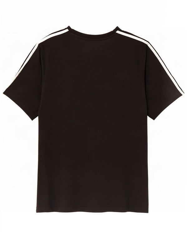 Adidas Mens T-Shirt Top Medium Black Cotton