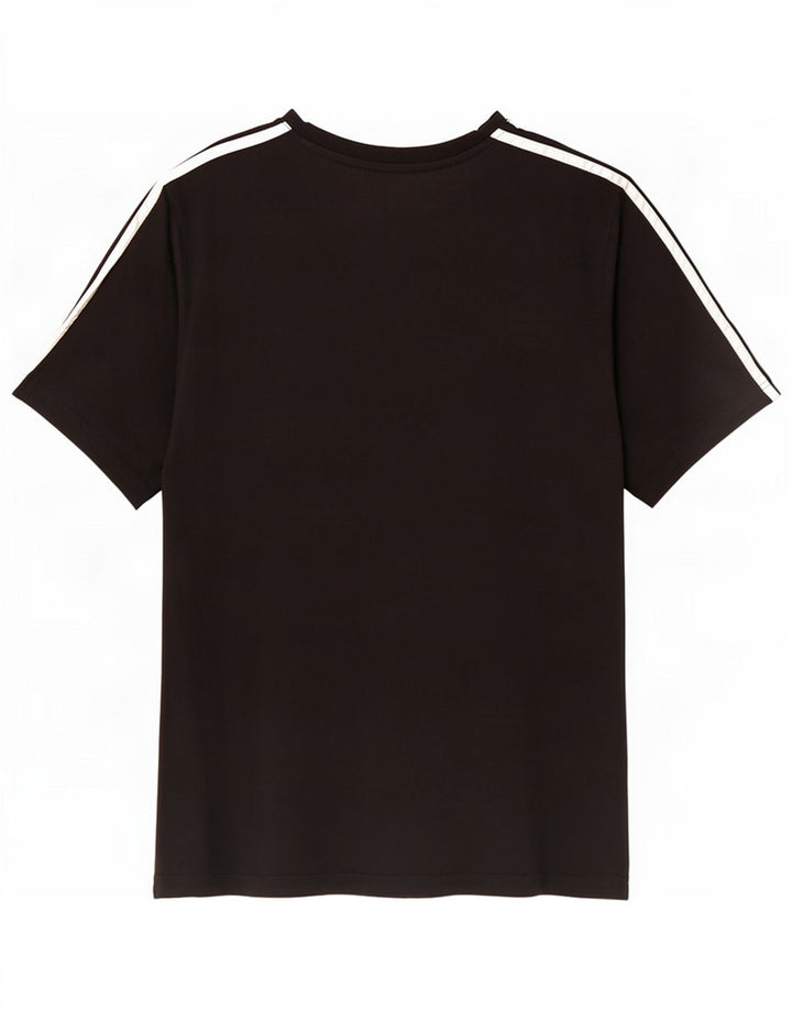 Adidas Mens T-Shirt Top Medium Black Cotton