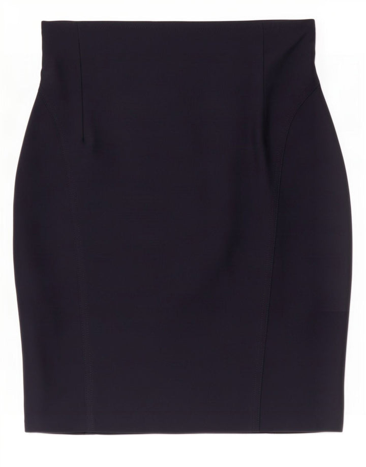Vintage Womens Pencil Skirt Medium W28 Navy Blue