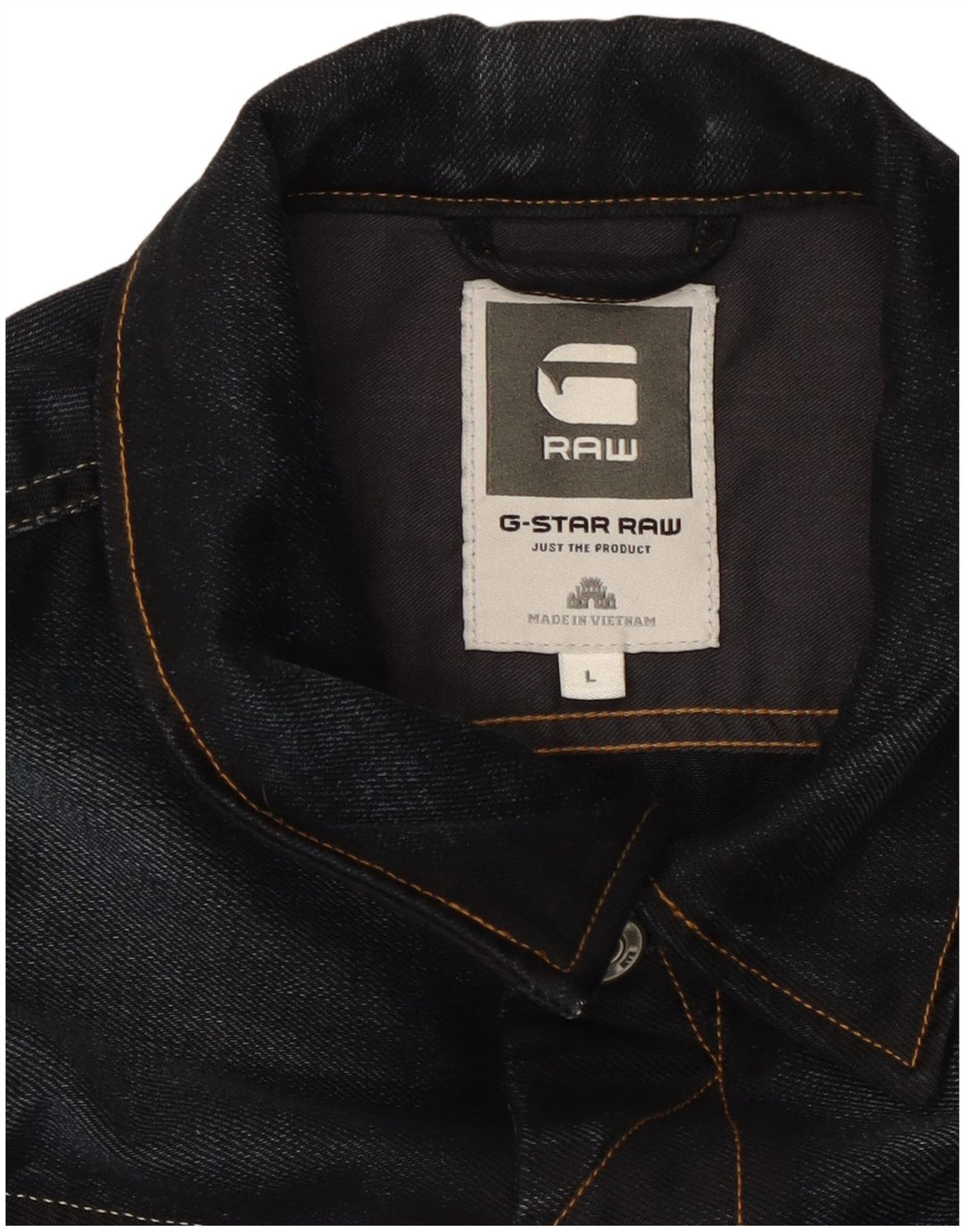 G-Star Mens Denim Jacket UK 40 Large Navy Blue