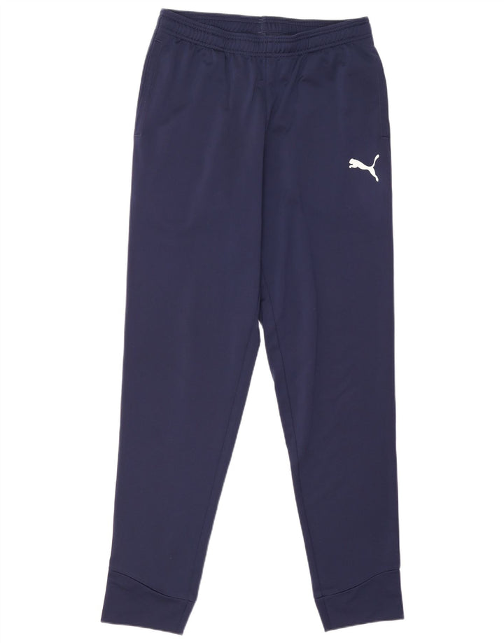 Puma Mens Tracksuit Trousers Joggers Medium  Navy Blue Polyester