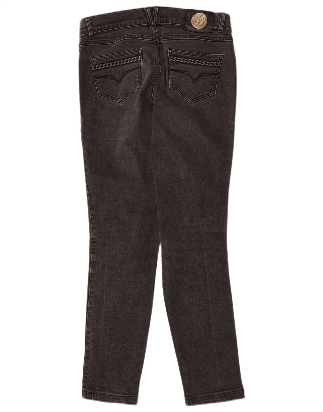 Versace Womens Slim Jeans IT 42 Medium W30 L29 Grey Cotton