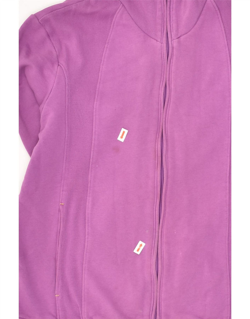 LOTTO Womens Tracksuit Top Jacket UK 14 Medium Purple Cotton | Vintage Lotto | Thrift | Second-Hand Lotto | Used Clothing | Messina Hembry 