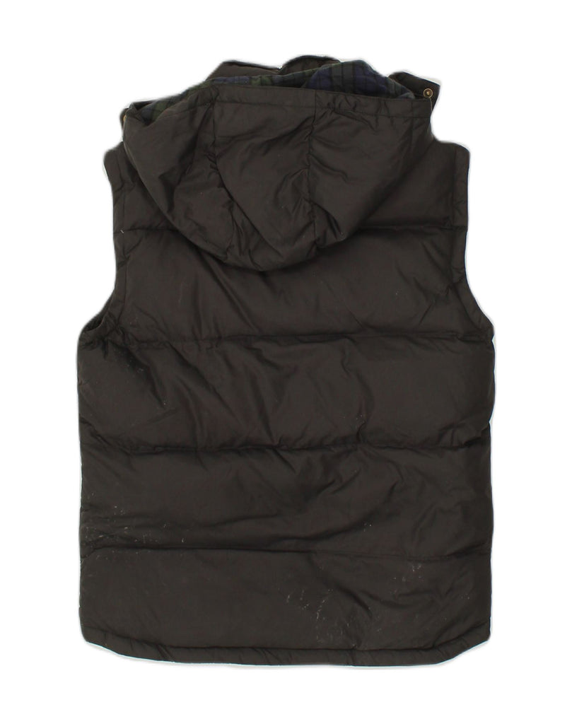 JACK WILLS Mens Hooded Padded Gilet UK 36 Small Brown | Vintage Jack Wills | Thrift | Second-Hand Jack Wills | Used Clothing | Messina Hembry 