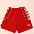 Adidas Boys Climalite Sport Shorts 9-10 Years XS Red Polyester