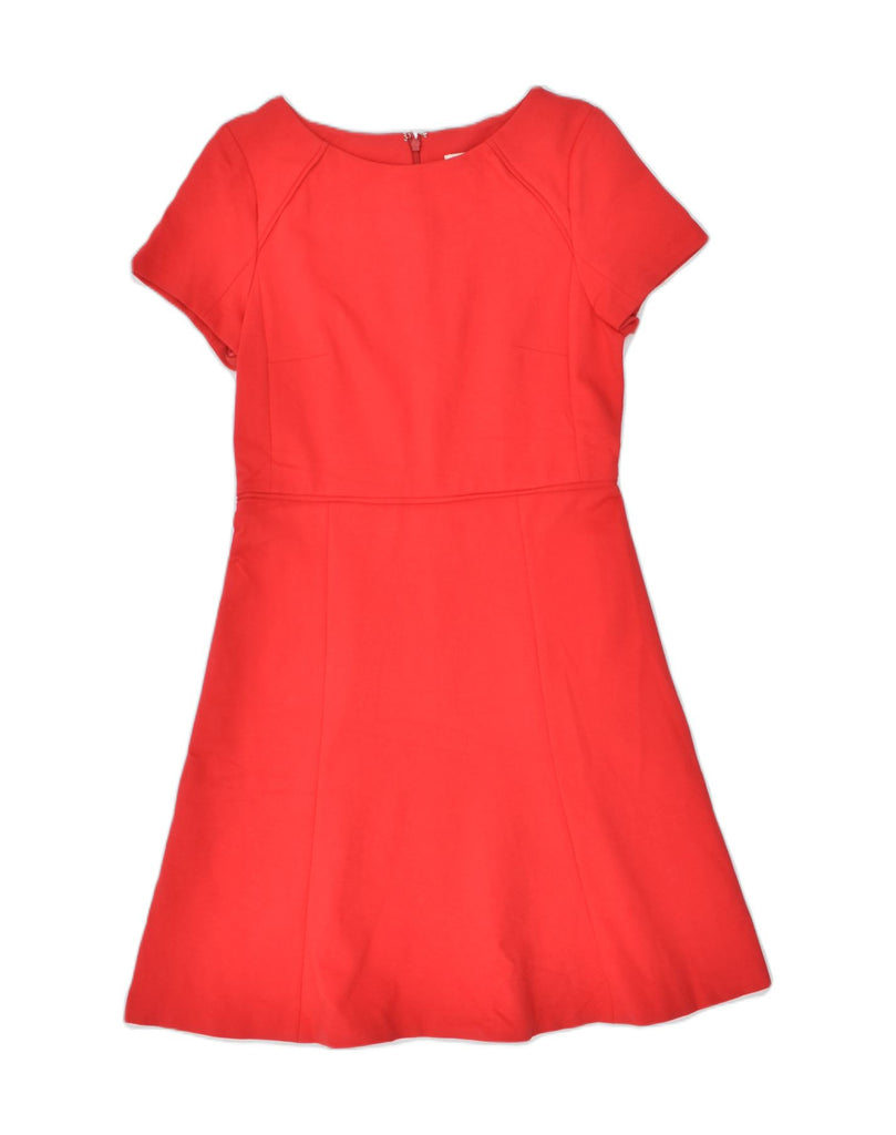 J. CREW Womens A-Line Dress US 6 Medium Red Polyester | Vintage | Thrift | Second-Hand | Used Clothing | Messina Hembry 