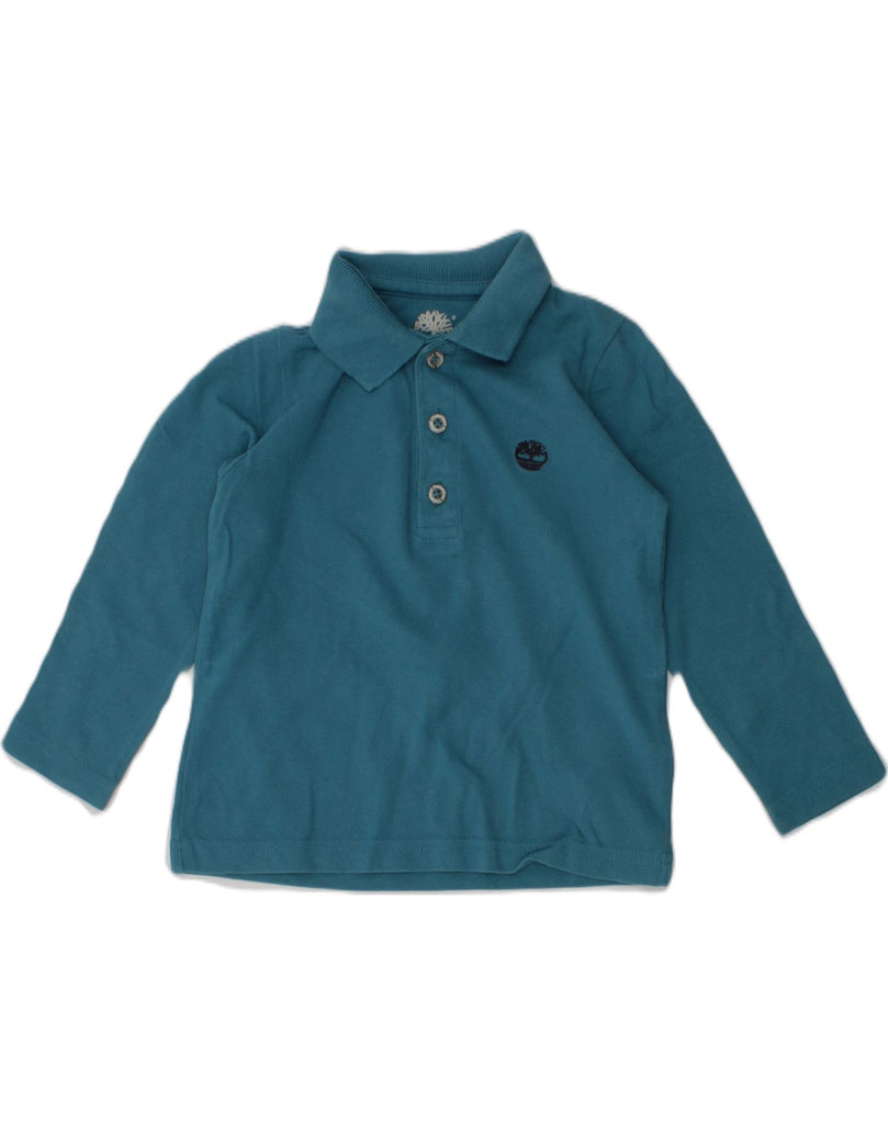 TIMBERLAND Boys Long Sleeve Polo Shirt 2-3 Years Blue Cotton | Vintage Timberland | Thrift | Second-Hand Timberland | Used Clothing | Messina Hembry 