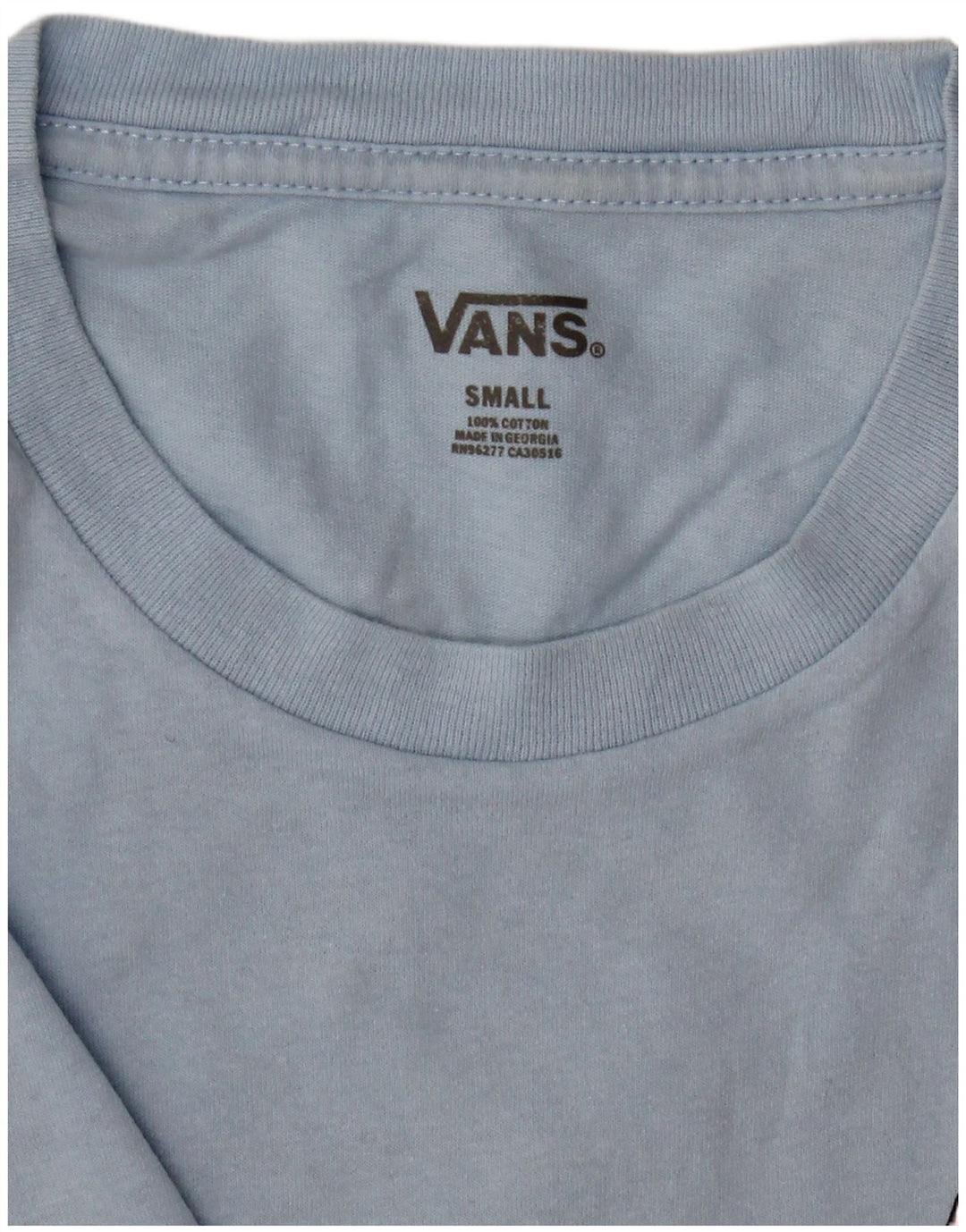 VANS Mens Graphic T-Shirt Top Small Blue