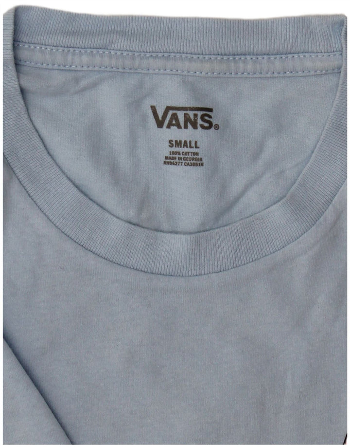 VANS Mens Graphic T-Shirt Top Small Blue