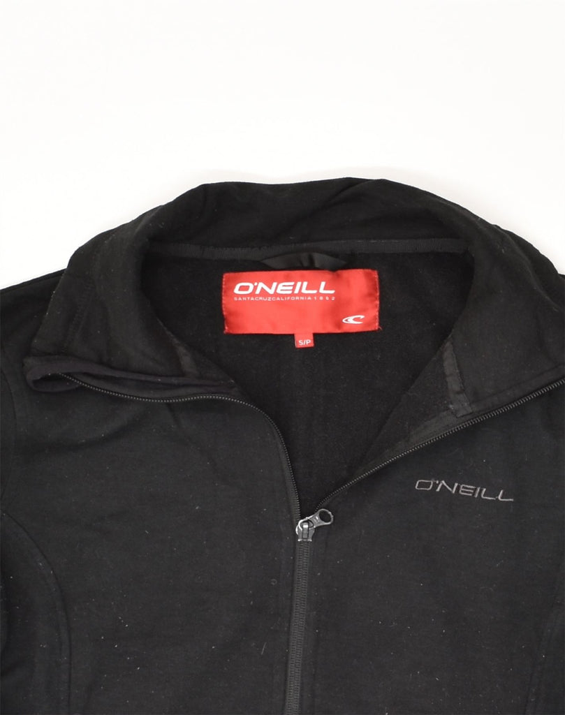 O'NEILL Womens Tracksuit Top Jacket UK 8 Small Black Polyester | Vintage O'Neill | Thrift | Second-Hand O'Neill | Used Clothing | Messina Hembry 