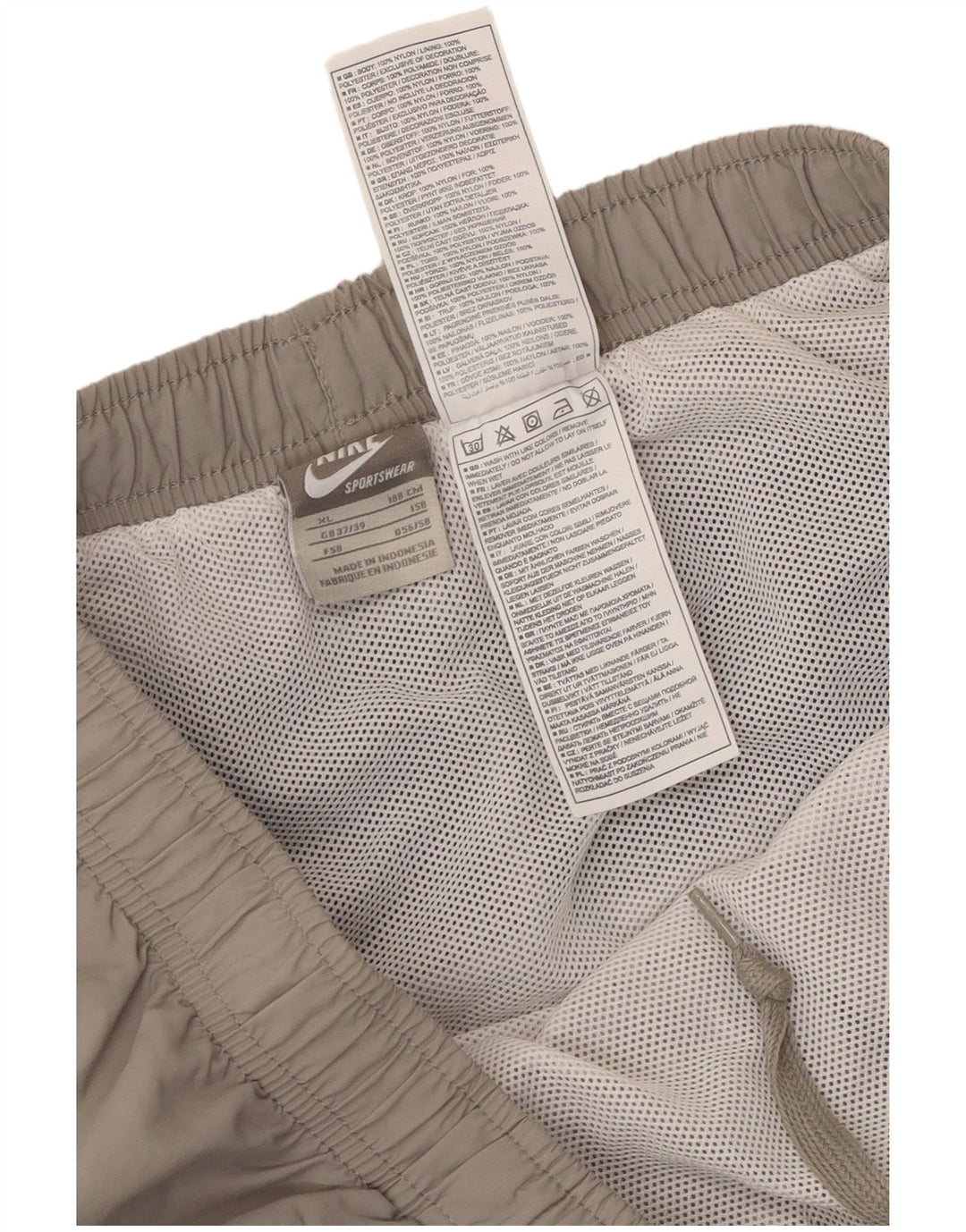 Nike Mens Sport Shorts XL  Grey Colourblock Nylon