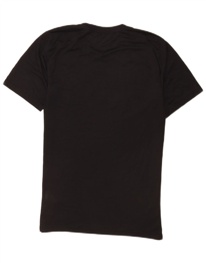 Nike Mens Dri Fit Graphic T-Shirt Top Small Black Polyester