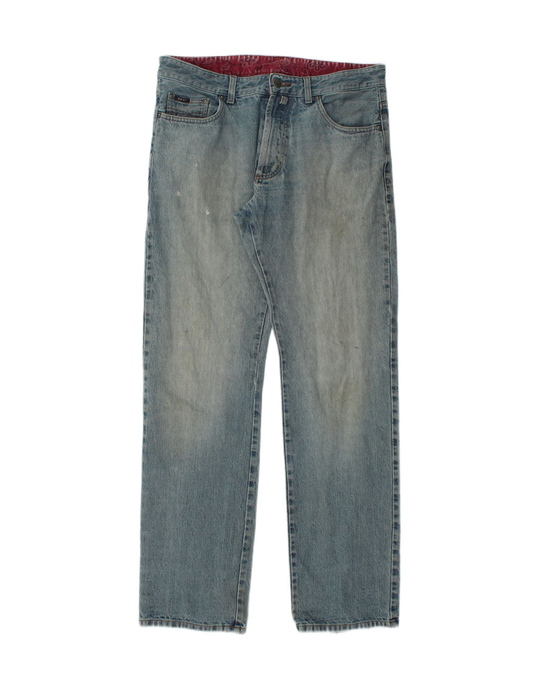 Gant Mens Straight Jeans W34 L34 Blue Cotton