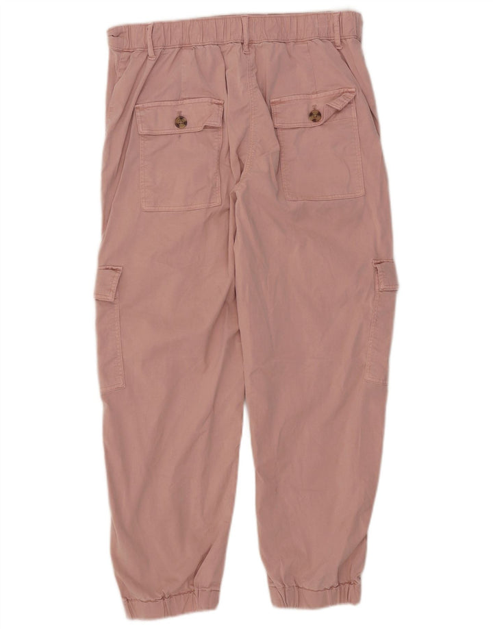 Marks & Spencer Mens Joggers Cargo Trousers UK 12 Medium W32 L24 Pink