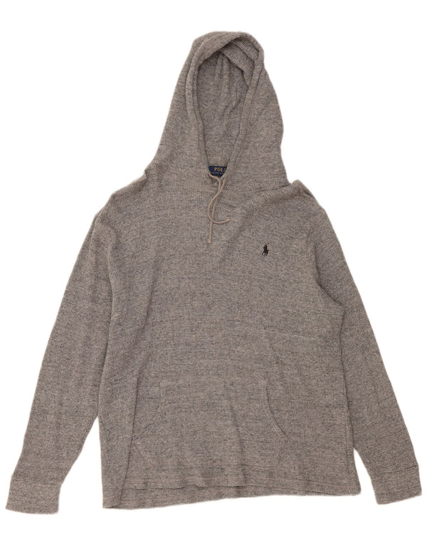 Polo Ralph Lauren Mens Hoodie Jumper XL Grey Cotton