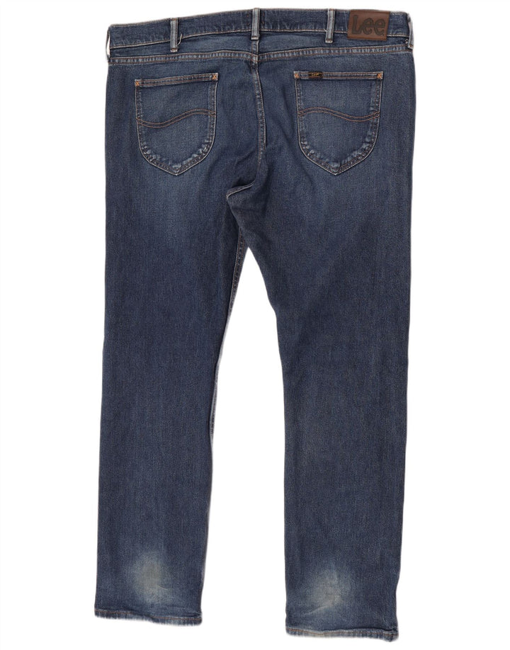 Lee Mens Slim Jeans W42 L32 Blue Cotton