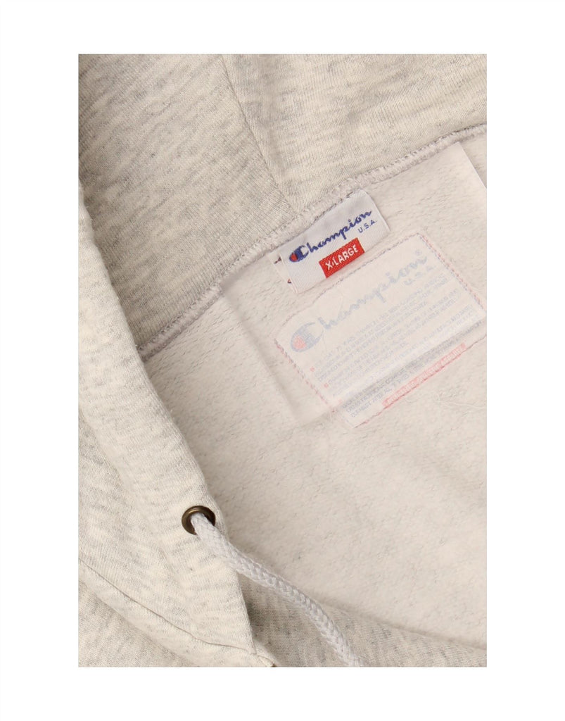 CHAMPION Mens Sleeveless Zip Hoodie Sweater XL Grey Flecked Cotton Vintage Champion and Second-Hand Champion from Messina Hembry 