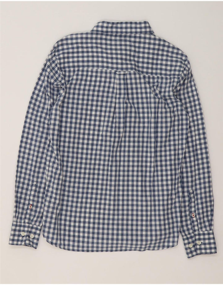 FAT FACE Mens Shirt Small Blue Check Cotton