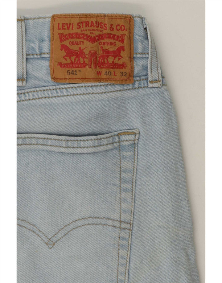 Levi's Mens 541 Athletic Tapered Jeans W40 L32 Blue Cotton