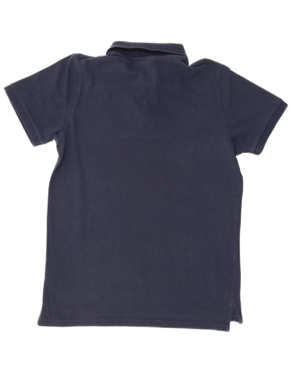 Maui and Sons Mens Polo Shirt Medium Navy Blue Cotton