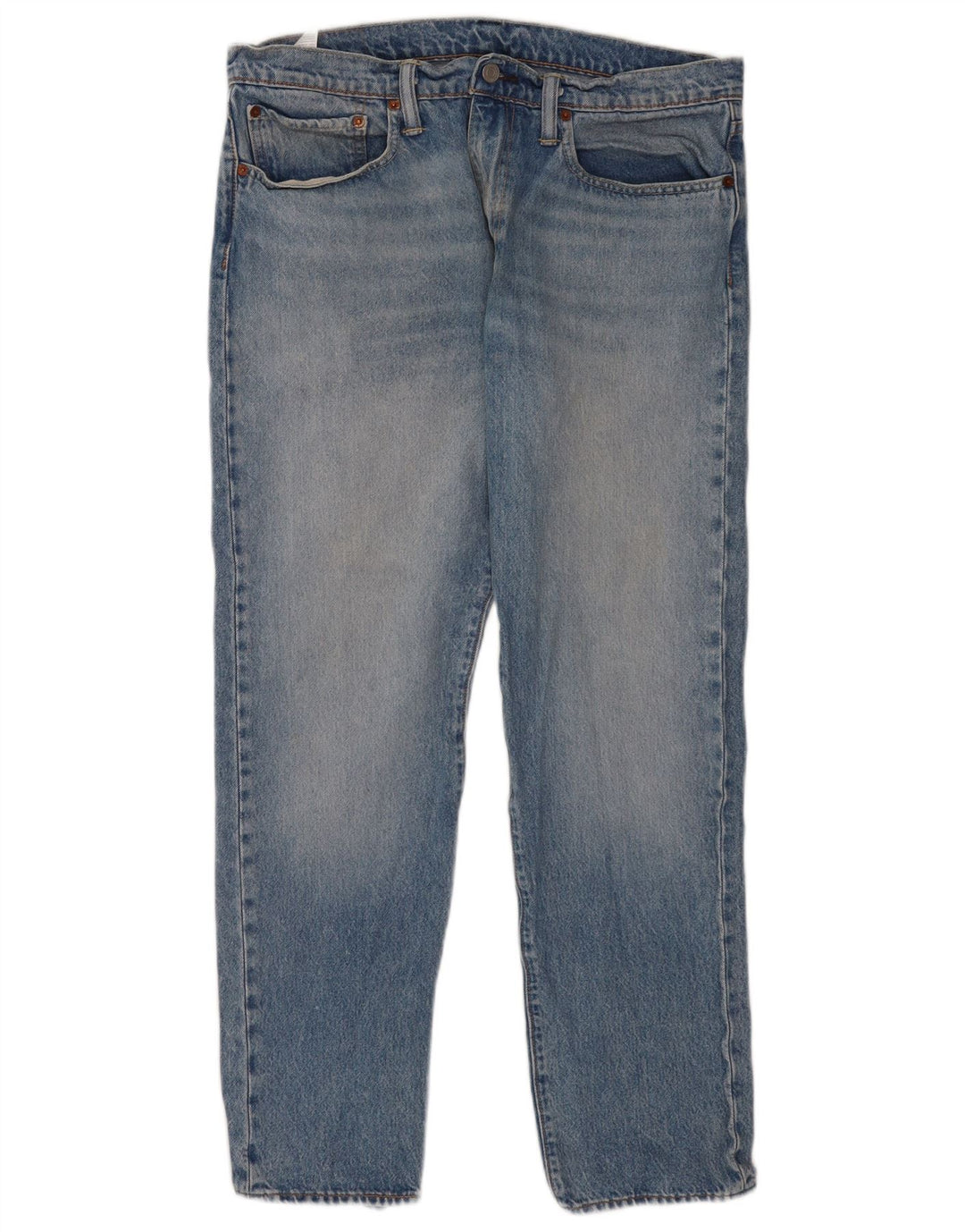 Levi's Mens 502 Tapered Jeans W34 L32 Blue Cotton