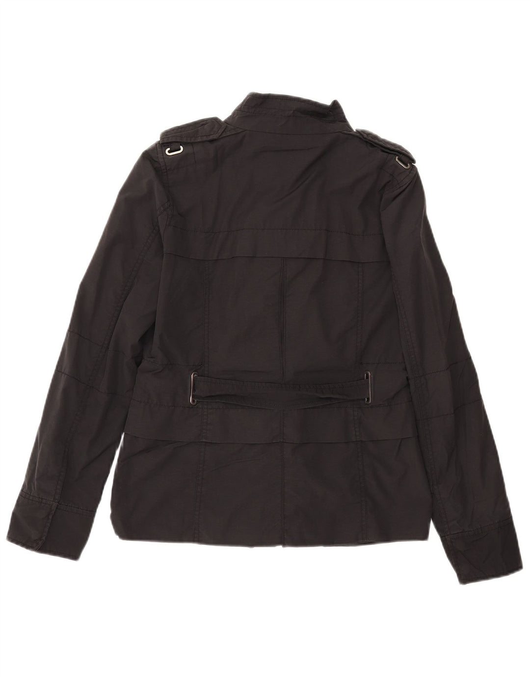 Zara Womens Military Jacket UK 12 Medium  Black