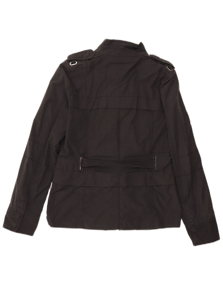 Zara Womens Military Jacket UK 12 Medium  Black