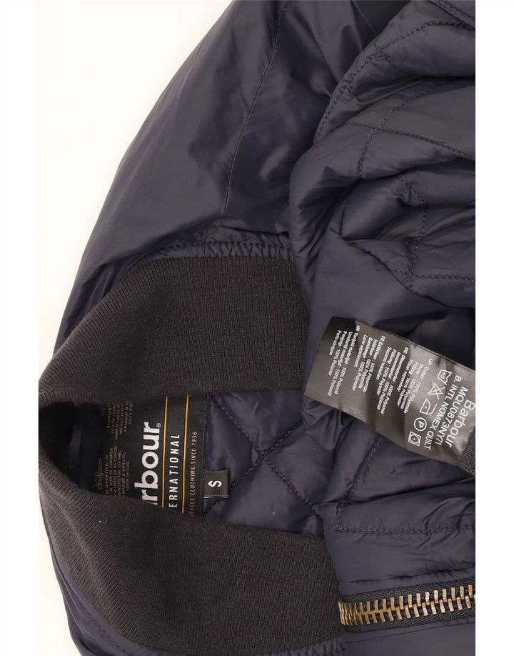 Barbour Mens Padded Jacket UK 36 Small Navy Blue Colourblock Polyamide