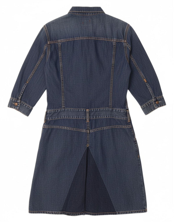 LEVI'S Girls 3/4 Sleeve Pullover Denim Dress 11-12 Years Medium Blue