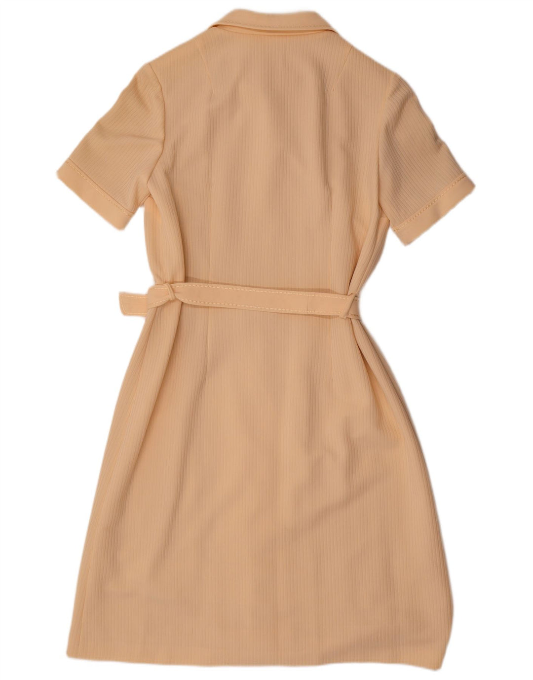 Vintage Womens Polo Dress UK 12 Medium Beige