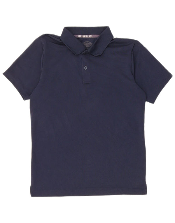 Dickies Boys Polo Shirt 10-11 Years Medium Navy Blue Polyester