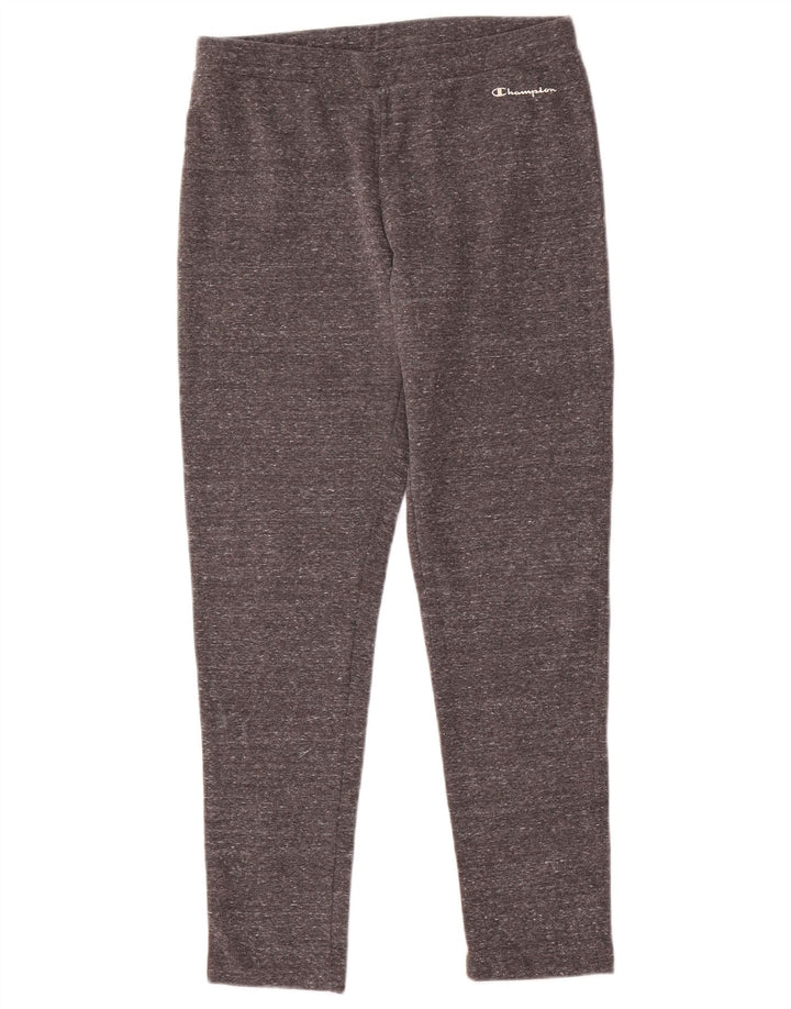 Champion Womens Leggings UK 12 Medium  Grey Flecked
