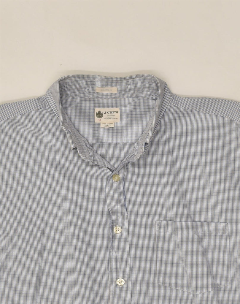 J. CREW Mens Tailored Fit Shirt Medium Blue Check Cotton | Vintage J. Crew | Thrift | Second-Hand J. Crew | Used Clothing | Messina Hembry 